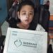Rasya, penderita epilepsi + cerebral palsy+ skoliosis, telah menerima Sedekah Kemanusiaan