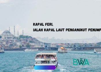 Kapal feri melintasi selat Dardanela