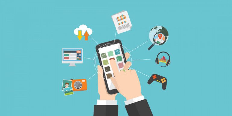 Ilustrasi teknologi dan kehidupan digital